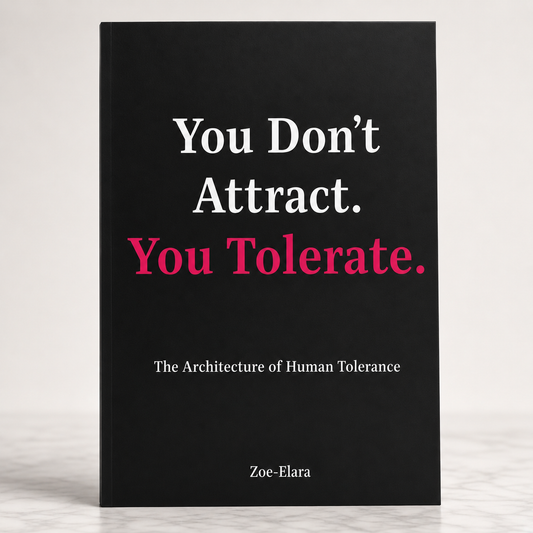 You Don’t Attract. You Tolerate. — Paperback First Edition