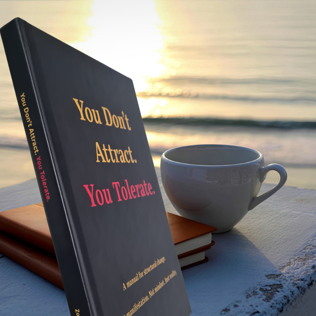 You Don’t Attract. You Tolerate. — Hardback First Edition