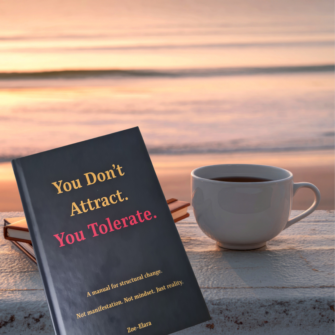 You Don’t Attract. You Tolerate. — Hardback First Edition