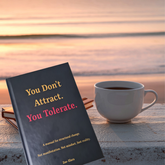 You Don’t Attract. You Tolerate. — Hardback First Edition