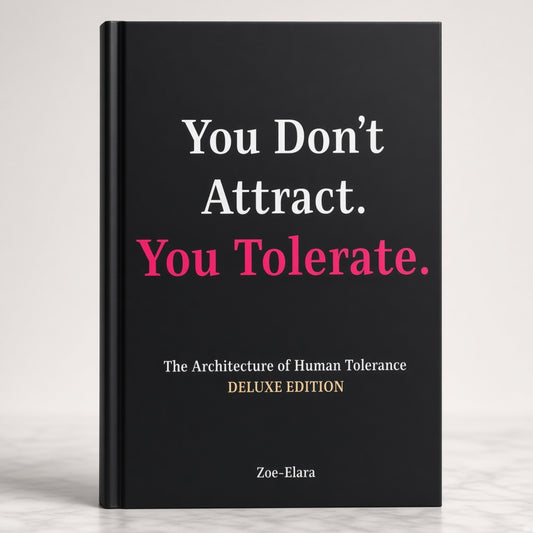 You Don’t Attract. You Tolerate. — Hardback First Edition